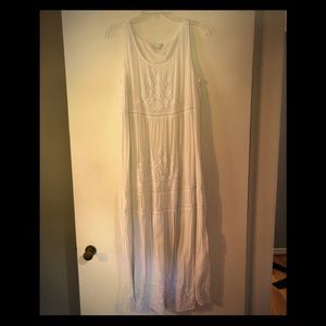 J. Jill white maxi dress